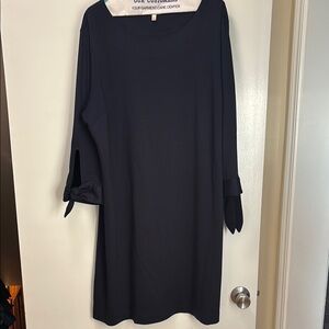 Talbots Classic Navy Long Sleeve Dress